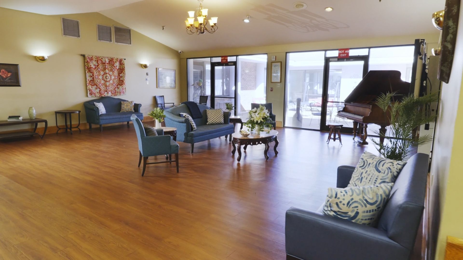 A welcoming Regency House community room